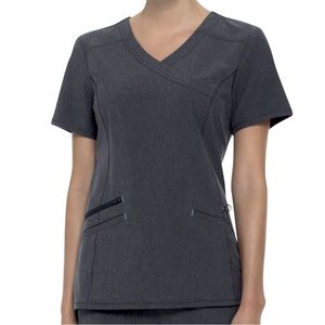 Medical scrub top. Grey